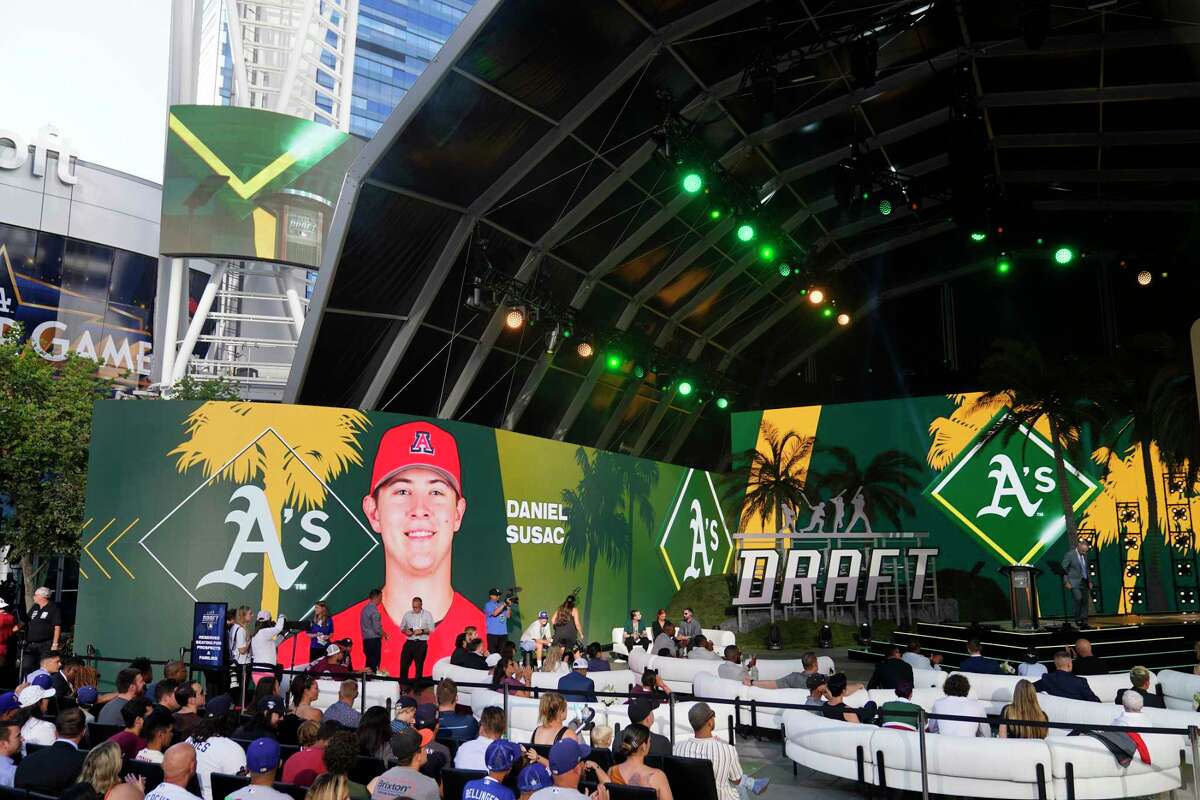 The A’s selected Daniel Susac with the 19th pick of the MLB draft on Sunday.