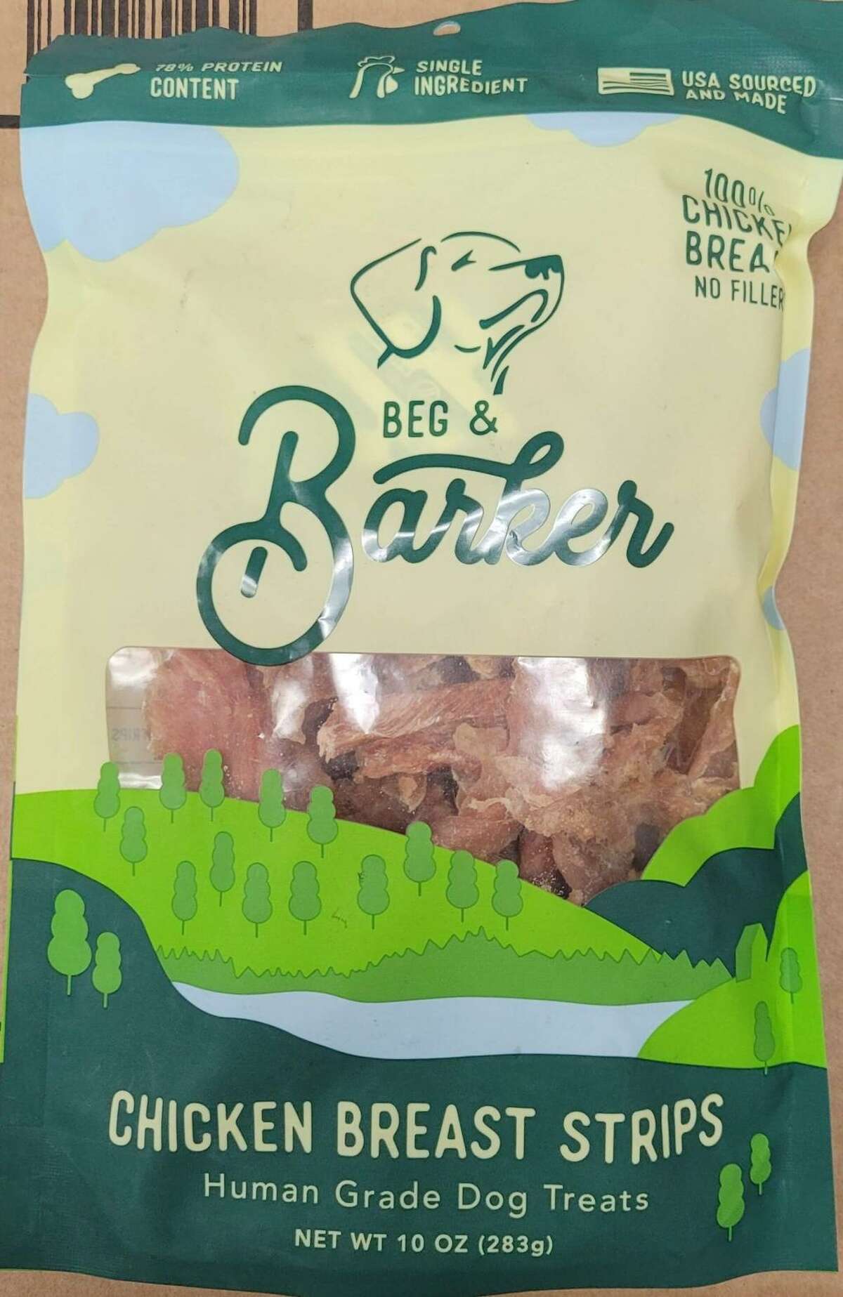 Stormberg Foods has recalled several chicken breast treats for dogs, including Bed & Barker brand. 