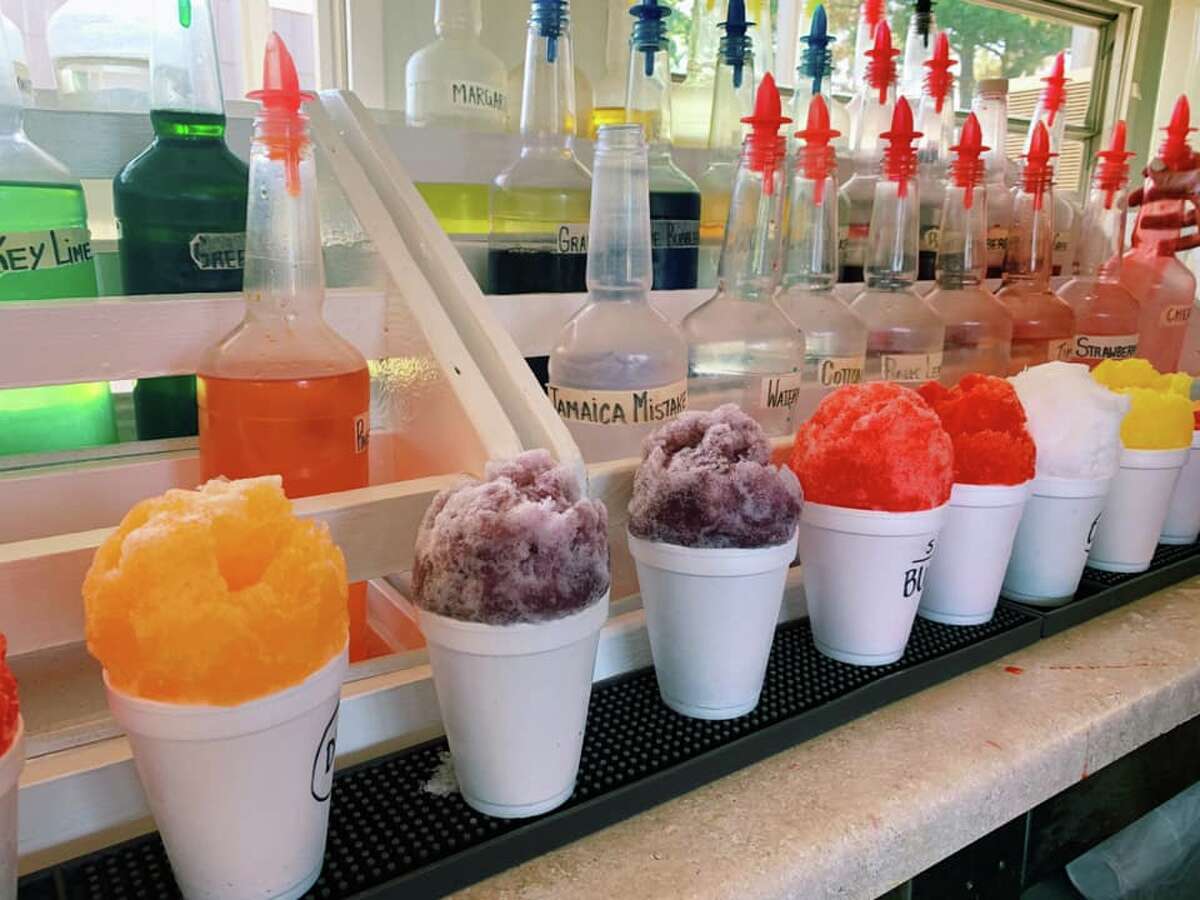 Bahama Mama's Shaved Ice has dozens of flavors that help you create your personal favorite. 