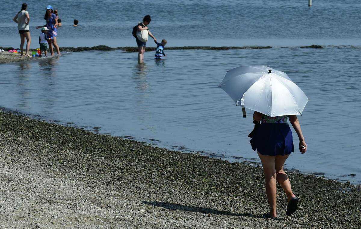 Norwalk residents beat the heat at Calf Pasture Beach Friday, August 13, 2021, in Norwalk, Conn.