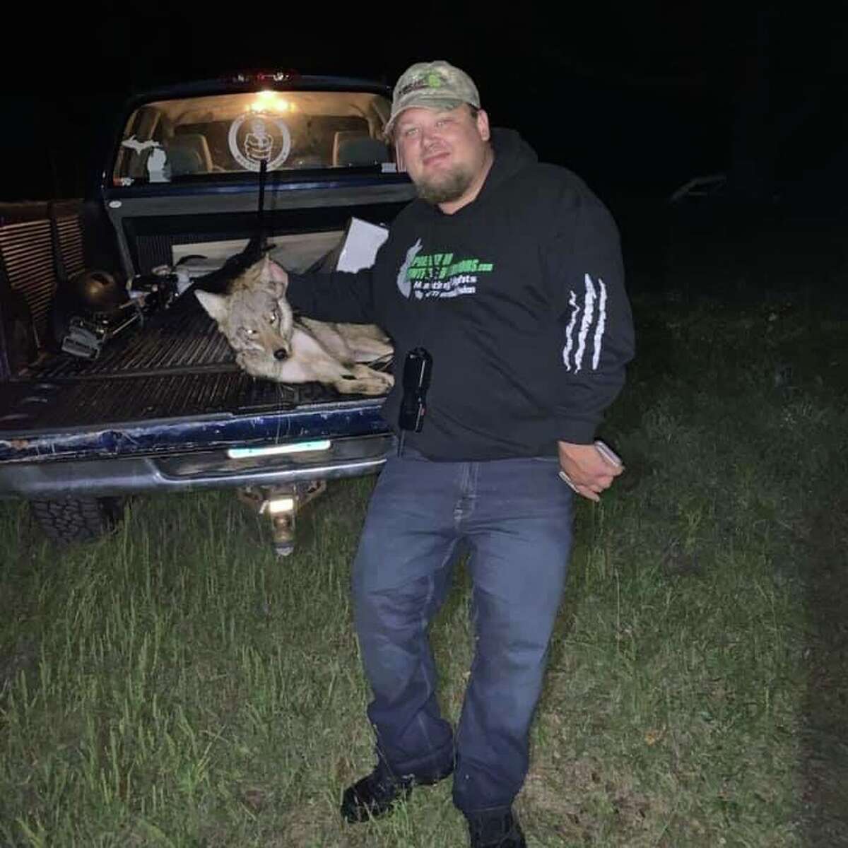 Shawn Allen is a predator hunter who hunts coyotes for local animals owners.