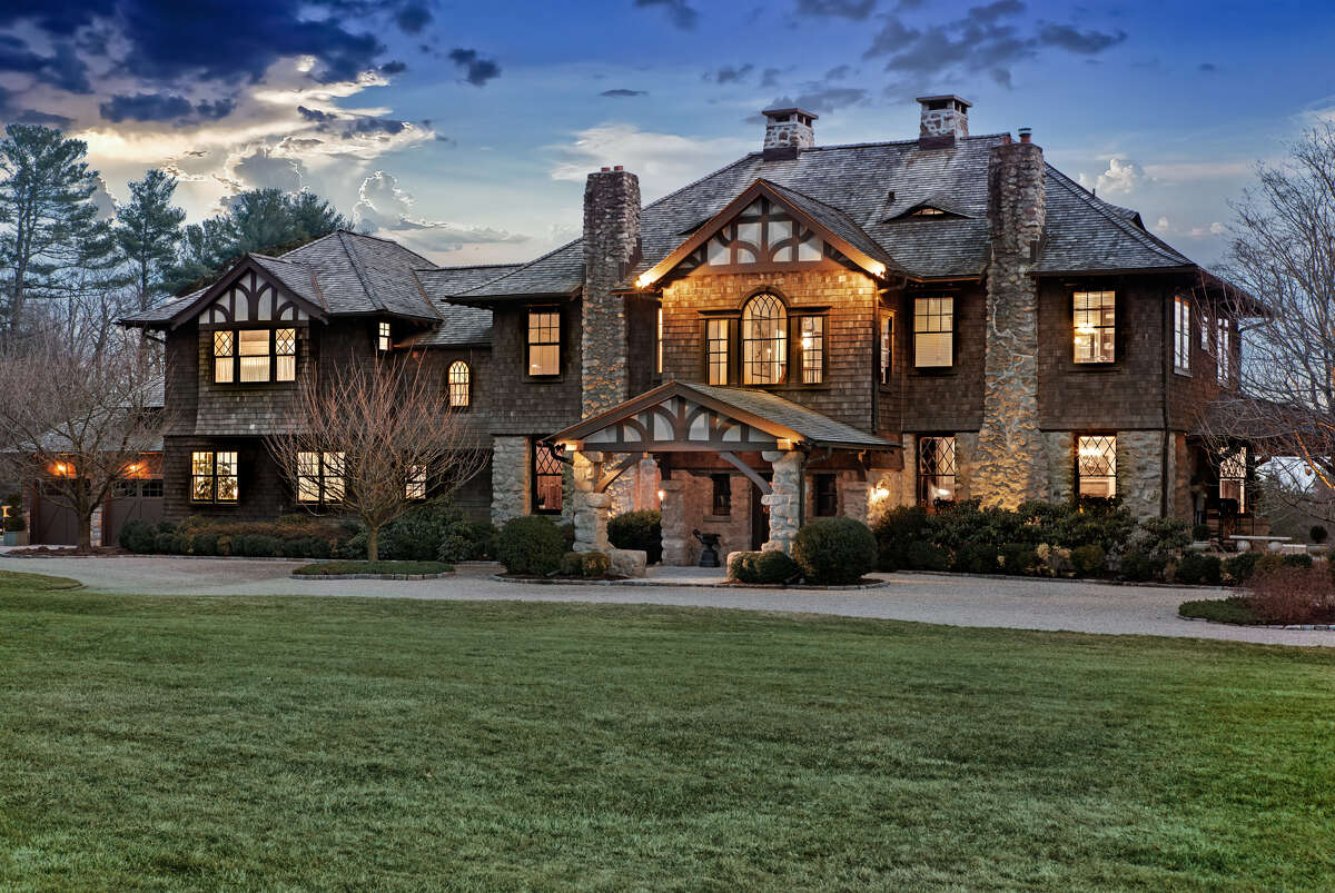 The home on 255 Brushy Ridge Road in New Canaan, Conn. was designed by Gilded Age architect Stanford White.