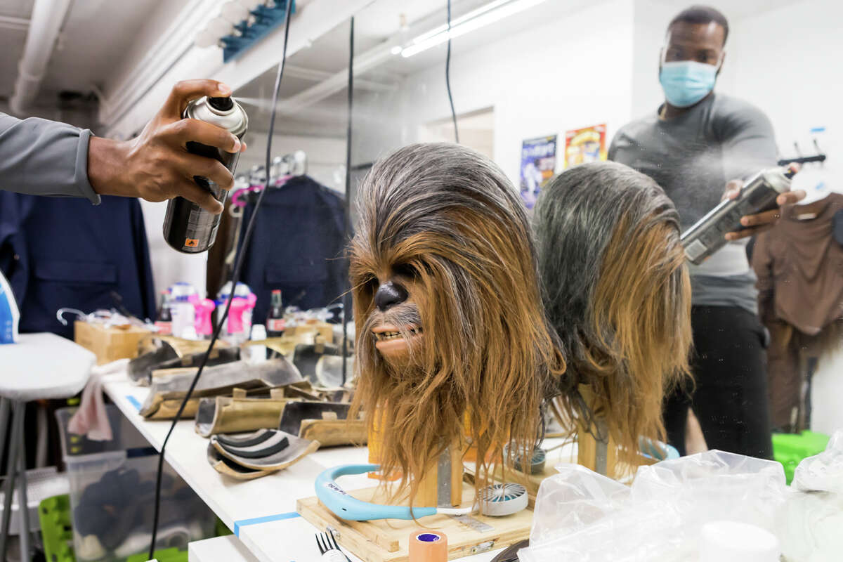 Backstage at the production of The Empire Strips Back at the Great Star Theater in San Francisco, California on July 14, 2022.