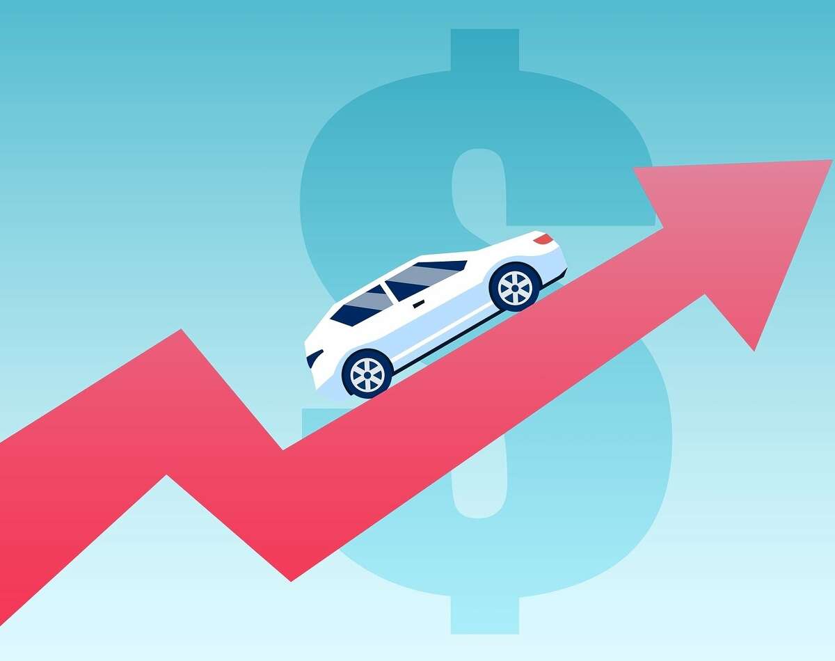 Car Prices going up arrow shutterstock photo