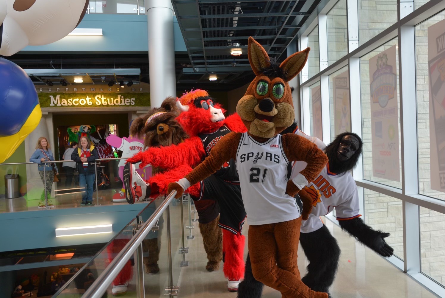 The San Antonio Spurs Coyote has one resolution: Get noticed by The Rock