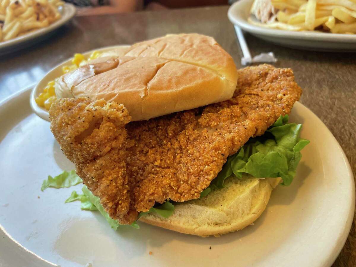 The catfish sandwich at Jim's Restaurants