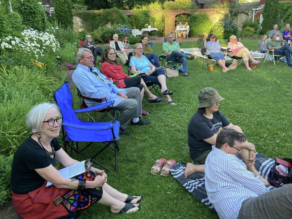 “A Garden of Verse” free summer evening poetry reading is continuing with two poets in Joan Kwon Glass and Jordan Franklin on Monday, July 25, at the historic walled garden grounds of the Keeler Tavern Museum and History Center in Ridgefield
