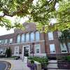 Exterior view of Darien Town Hall in Darien, Conn., on Wednesday July 20, 2022.