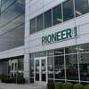 Exterior of Pioneer Bank headquarters where a new electric vehicle charging station was added on Thursday, July 21, 2022, on Albany-Shaker Road in Colonie, N.Y.