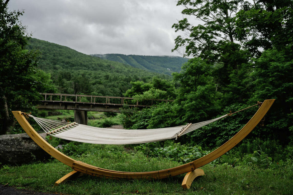 There are views aplenty of the Catskill Mountains.