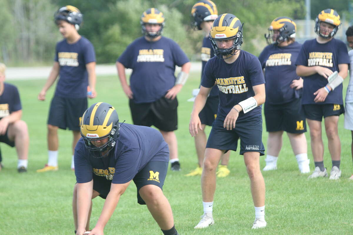 FILE - The Manistee Chippewas competed against Benzie Central during 7-on-7 drills on July 21. 