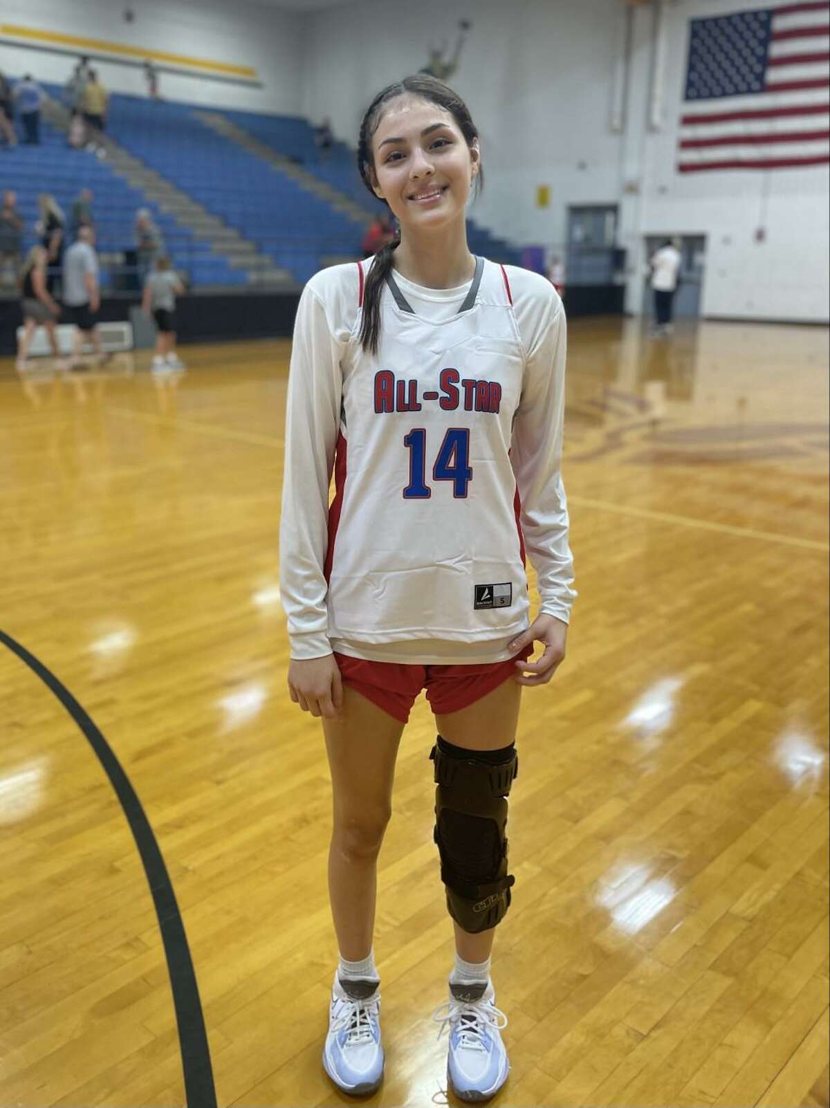 United South incoming senior Bridgette Tello photographed at the Texas Girls Coaches Association 5-6A All-Star game on July 13, 2022.