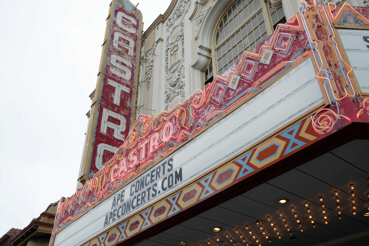 The exterior of the Castro Theatre in San Francisco is seen on March 30. Discussion of the theater's landmark status has been postponed again to Feb. 1, 2023.
