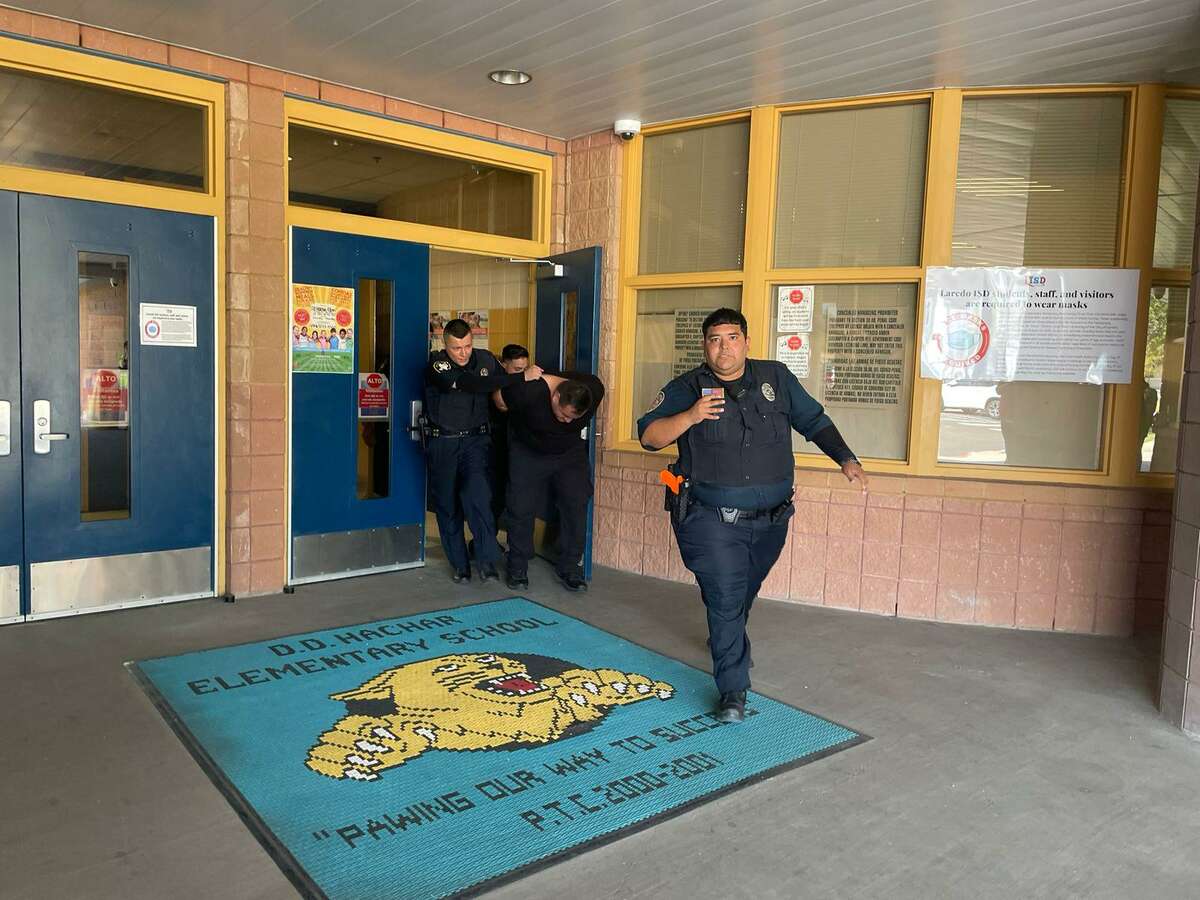 LISD police officers captured the intruder during the Active Shooter Drill in D.D. Hachar Elementary School on Wednesday July, 21st, 2022.
