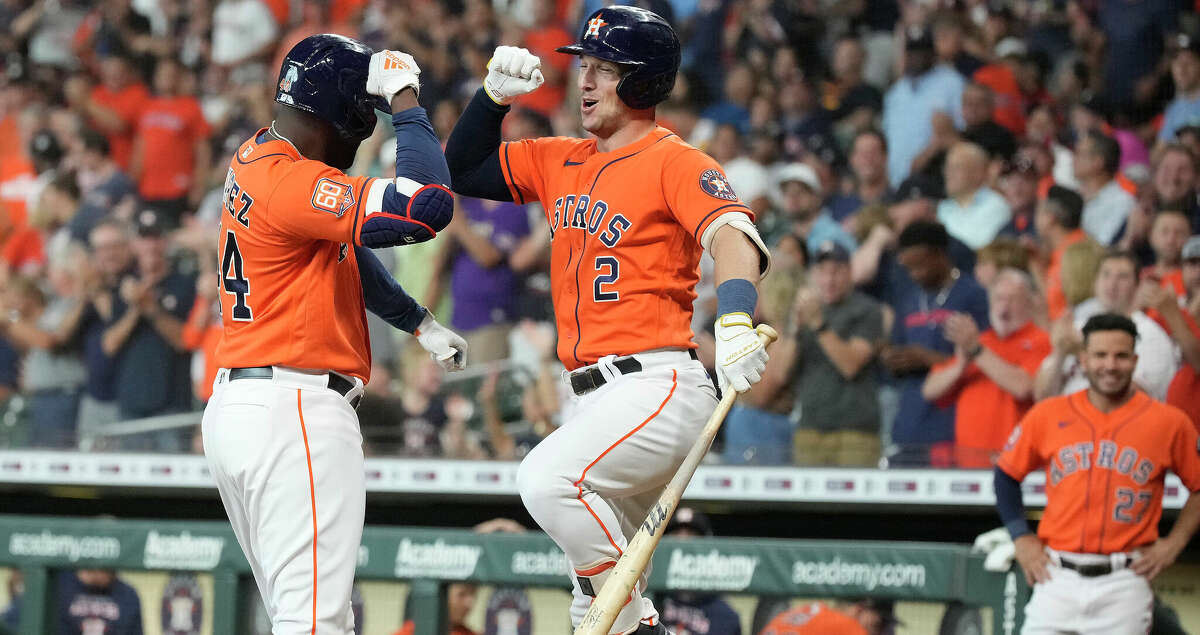 Astros slugger Yordan Alvarez does his best Giancarlo Stanton