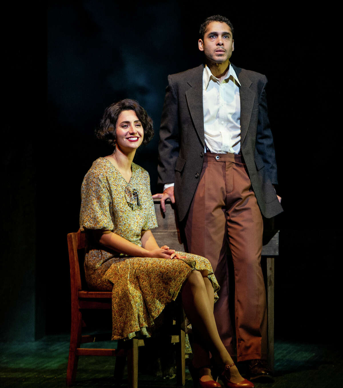 Marina Pires and Wilson Jermaine Heredia play a married couple whose relationship is foundering in "Anna in the Tropics," running through July 30, 2022, at Barrington Stage Company in Pittsfield, Mass.  Heredia won Tony, Drama Desk and Obie awards in 1996 for playing the role of Angel in "Rent."