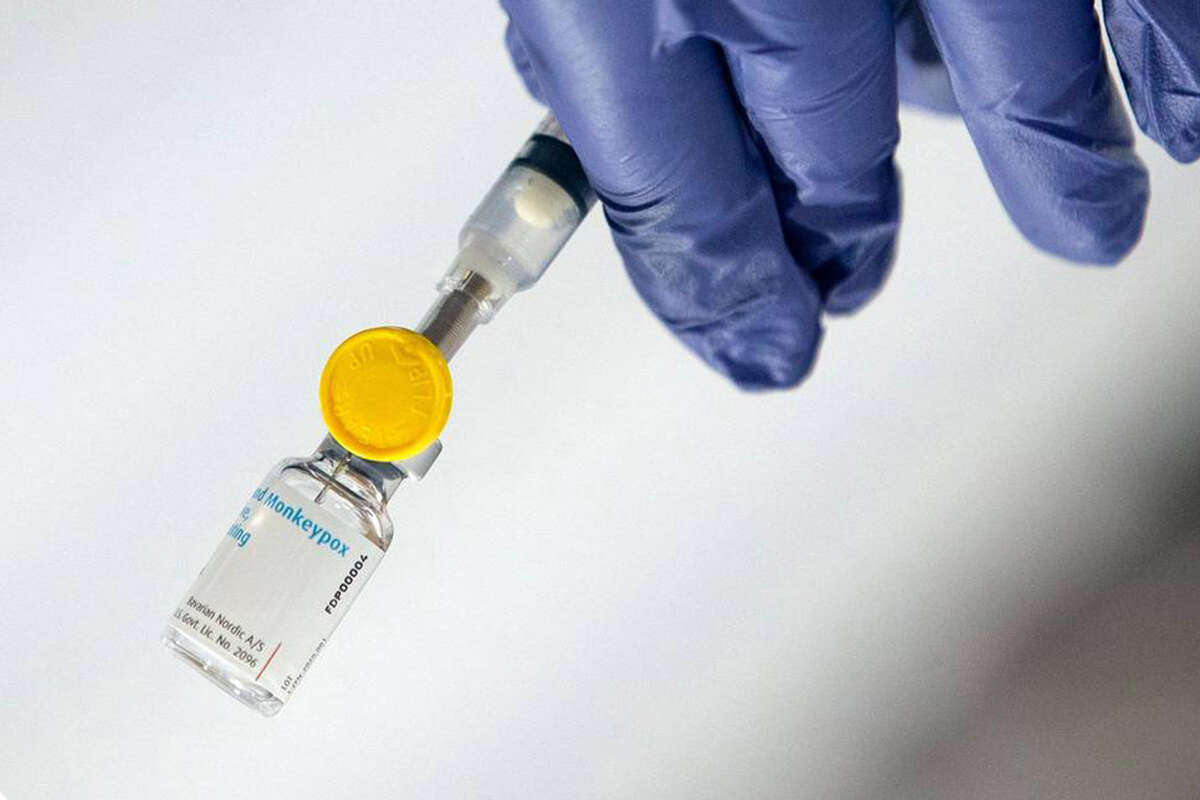 The monkeypox vaccine clinic at Zuckerberg San Francisco General Hospital will be closed Tuesday due to a shortage of shots, officials said on Monday. A nurse prepares the Monkeypox vaccine in this file photo. 
