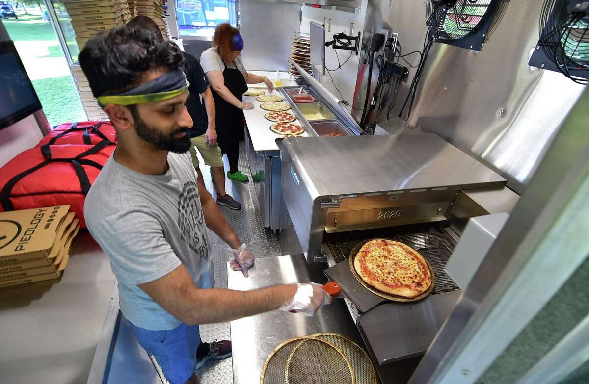 Pieology pizza truck hits the road from Stamford to Brookfield