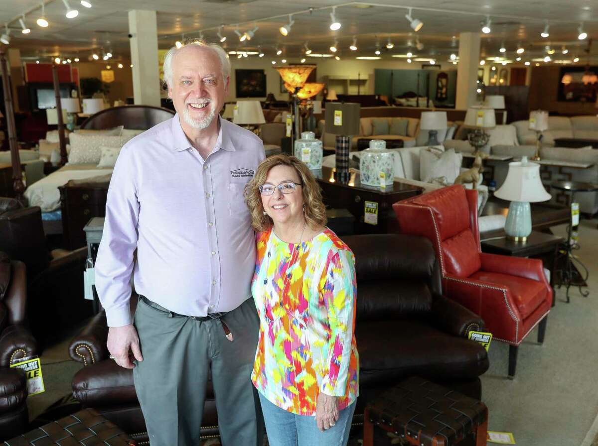 Chris and Linda Pfeiffer, owners of Homestead House Furniture, recently announced they’ll be retiring and closing their business in downtown Conroe in November after 10 years.