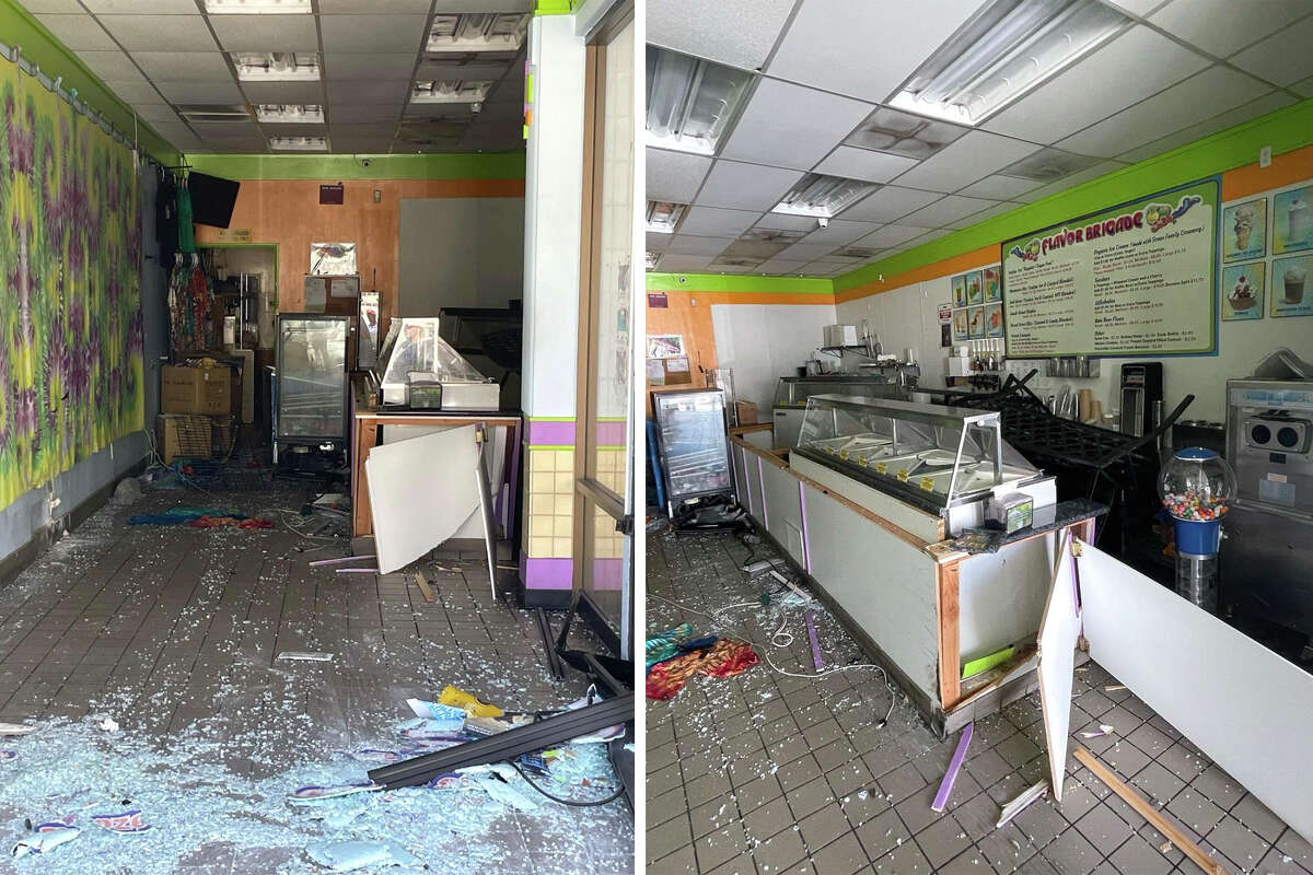 The burglars took only $530, but left a situation that will cost much more to repair.