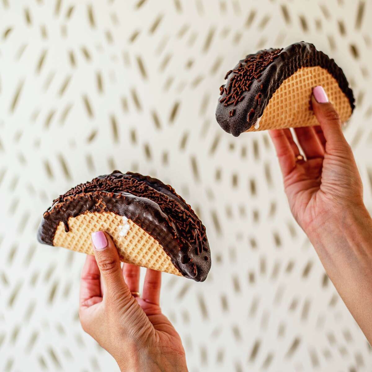 Dom's Creamery in Avon features its own version of the Choco Taco, available on Tuesdays.