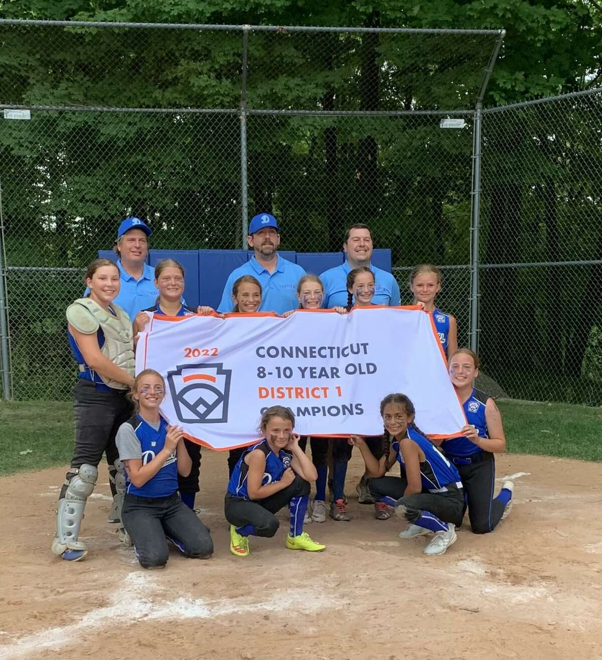 The Darien 10 and under softball team won the District 1 championship this summer.