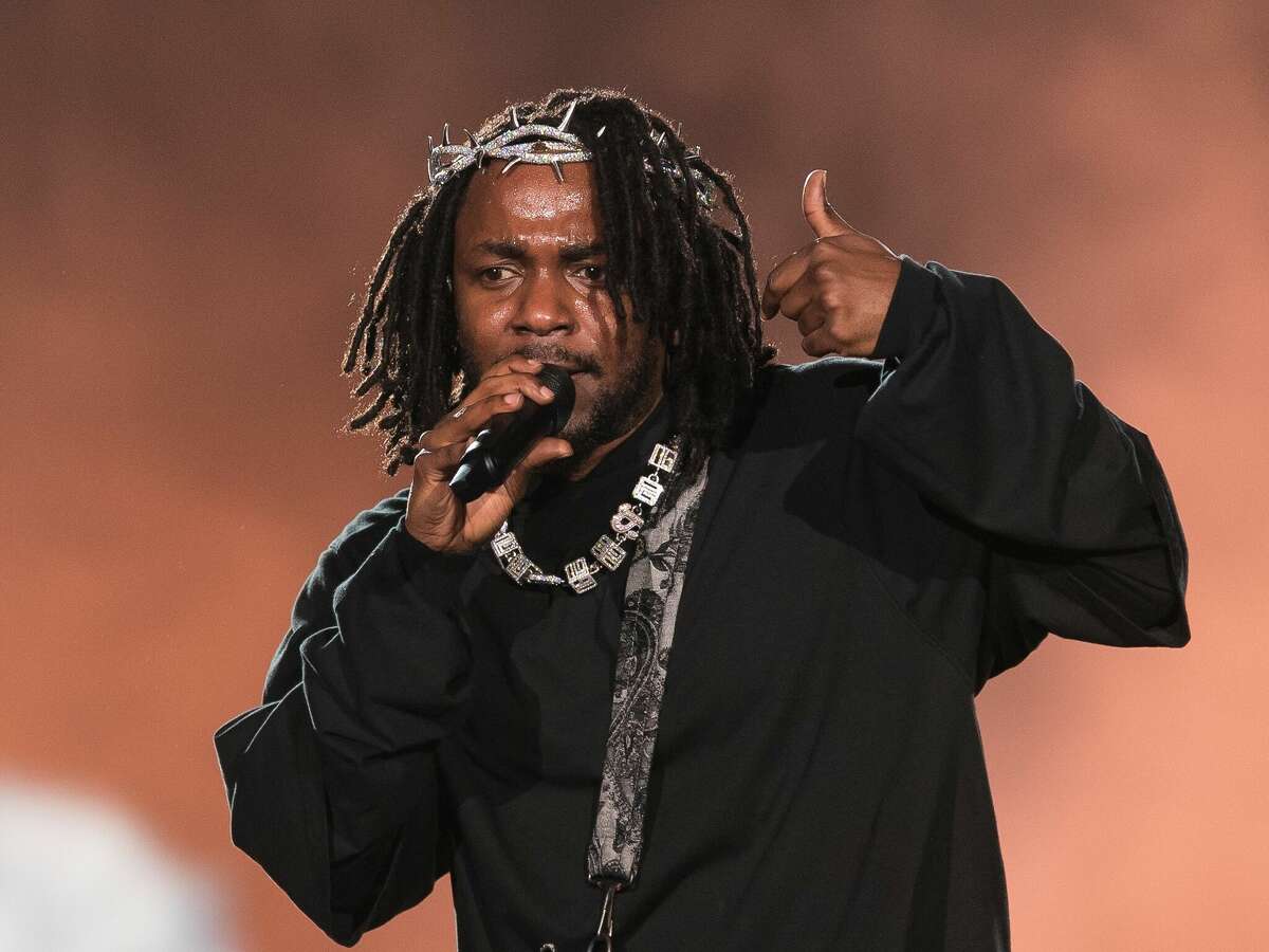 Rapper Kendrick Lamar performs onstage during day three of Rolling Loud Miami 2022 at Hard Rock Stadium on July 24, 2022 in Miami Gardens, Florida. (Photo by Jason Koerner/Getty Images)