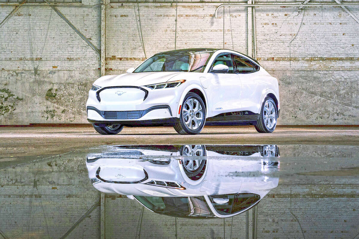 The 2022 Ford Mustang Mach-E is a compact electric SUV with an EPA-estimated range of 224-314 miles.