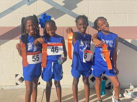 Beaumont Track Club girls medal at TAAF championships