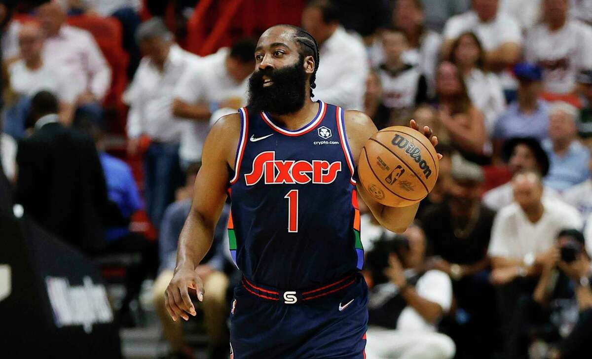 Philadelphia 76ers guard James Harden agreed to a two-year deal worth $68.6 million. He opted out of the final year of his previous contract, which wouldve paid him $47.4 million. (Yong Kim/The Philadelphia Inquirer/TNS)