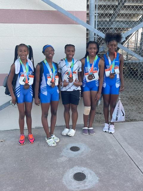 Beaumont Track Club girls medal at TAAF championships