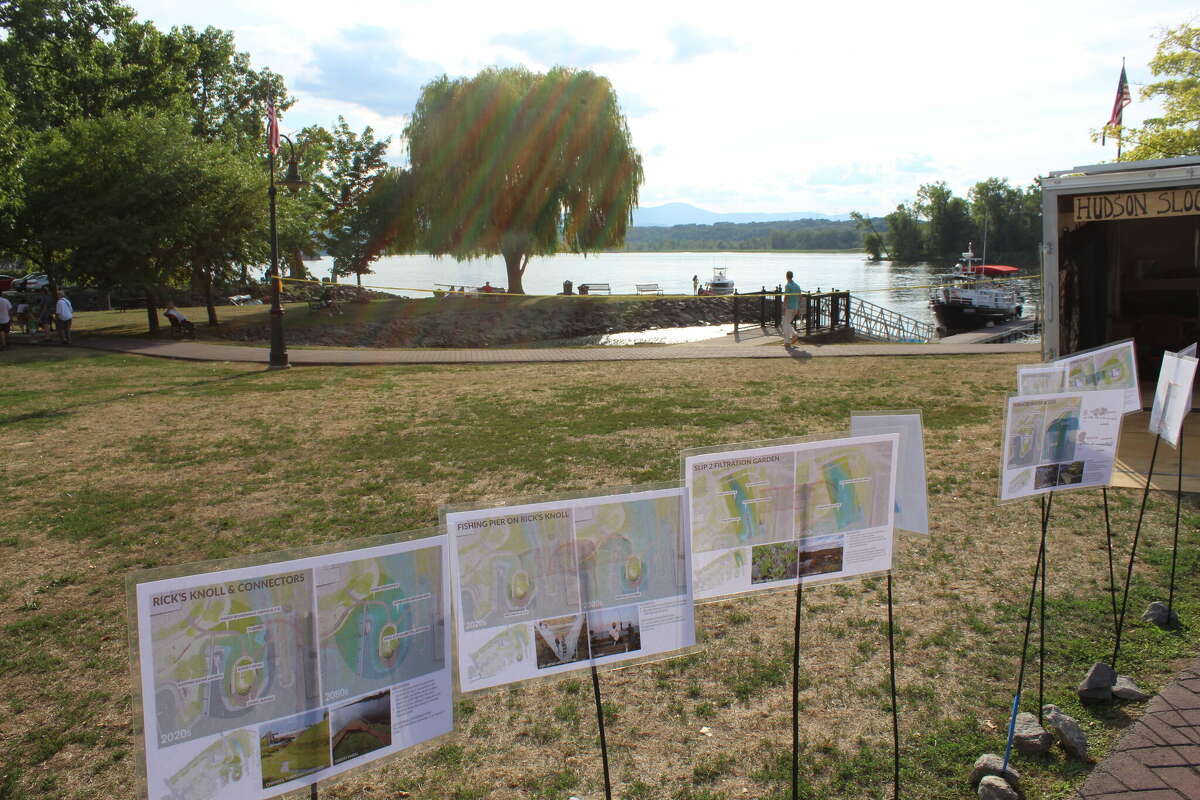 The new riverfront park design was unveiled at Hudson's weekly Waterfront Wednesdays on July 28, 2022.