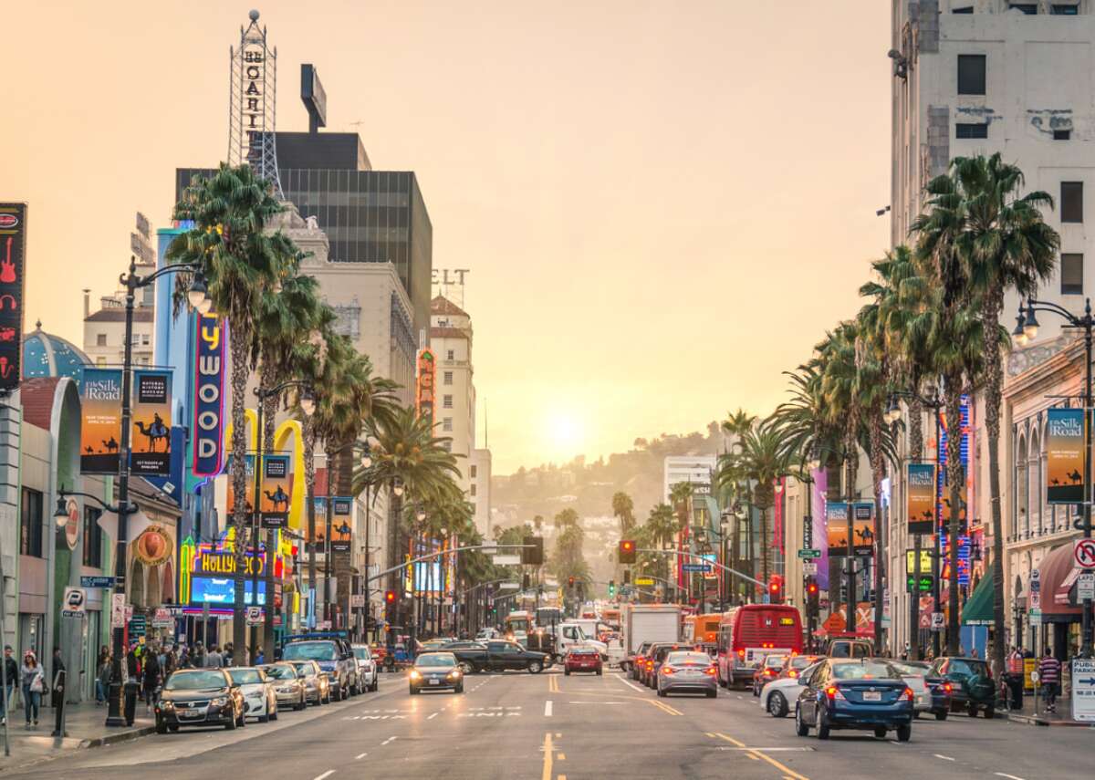 #17. Los Angeles - Average total cost per day: $49.15 (up 11.1%) --- Rental car: $36.21 --- Taxes: $12.94