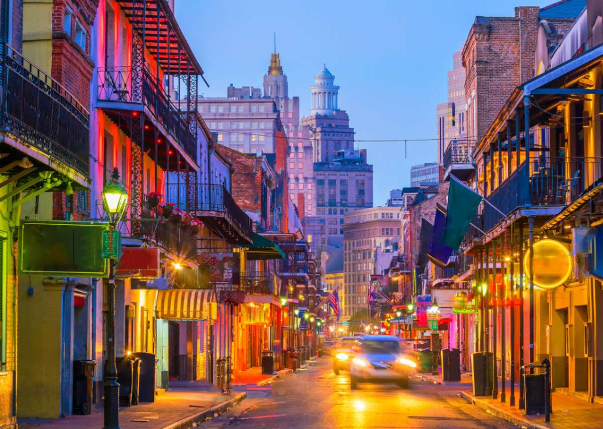 #7. New Orleans - Average total cost per day: $55.56 (up 6.4%) --- Rental car: $41.20 --- Taxes: $14.36