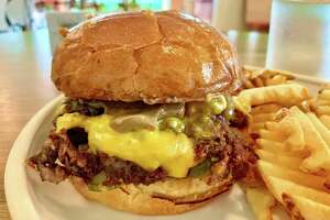 Alison Cook tries the smashburger at Cafe Louie