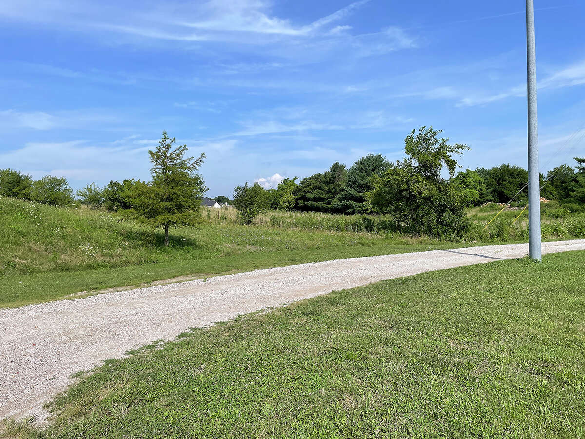 Part of the site for the city's new fire station, on the north side of Governors' Parkway, east of Oglesby Drive. The station will be on 2 acres and cover 8,400-square-feet. 