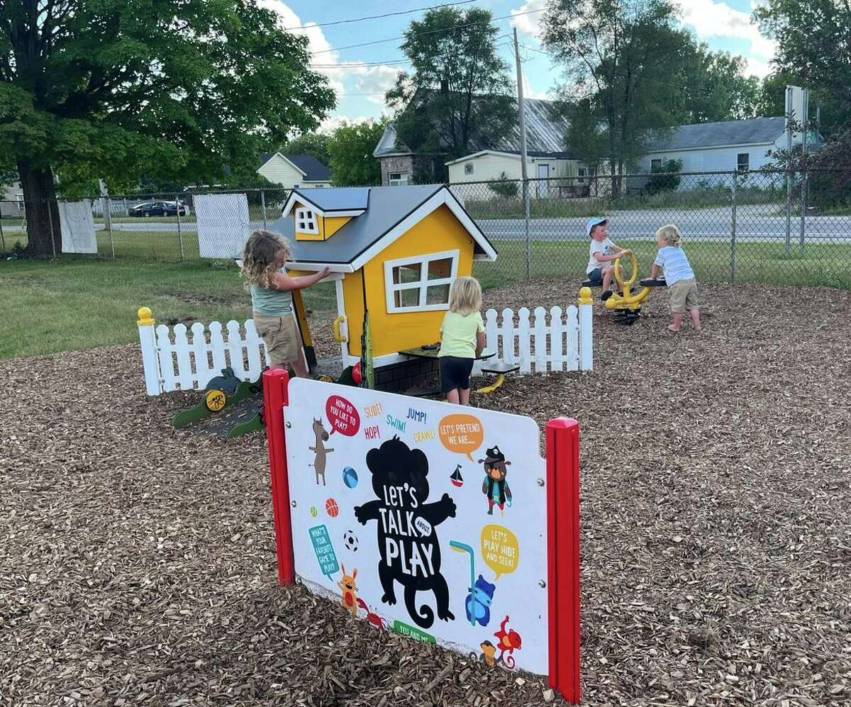 The Mecosta-Osceola Intermediate School District’s Great Start Collaborative recently completed a project on new interactive play structures at the Morley Community playground.