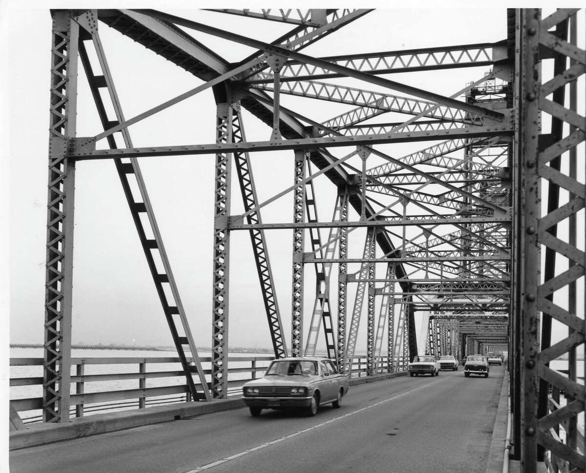 May 28, 1971: The old Dumbarton Bridge continued as a two-lane bridge from 1927 to 1982.