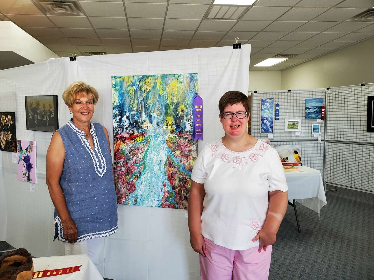 Ashley Gotts and June Gotts Clabuesch were awarded best of show for their artwork, voted by both the judges and the general public. 