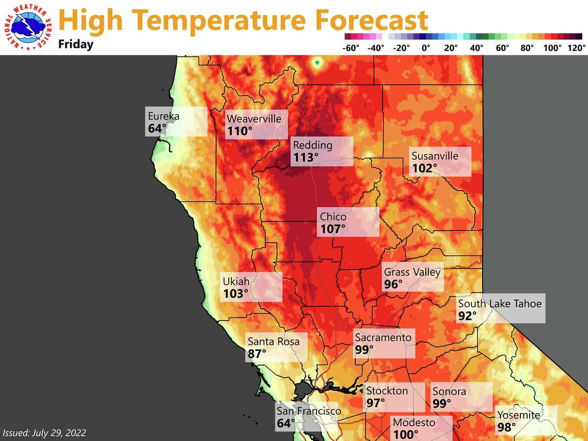 Interior NorCal bakes in blazing heat with temps up to 113