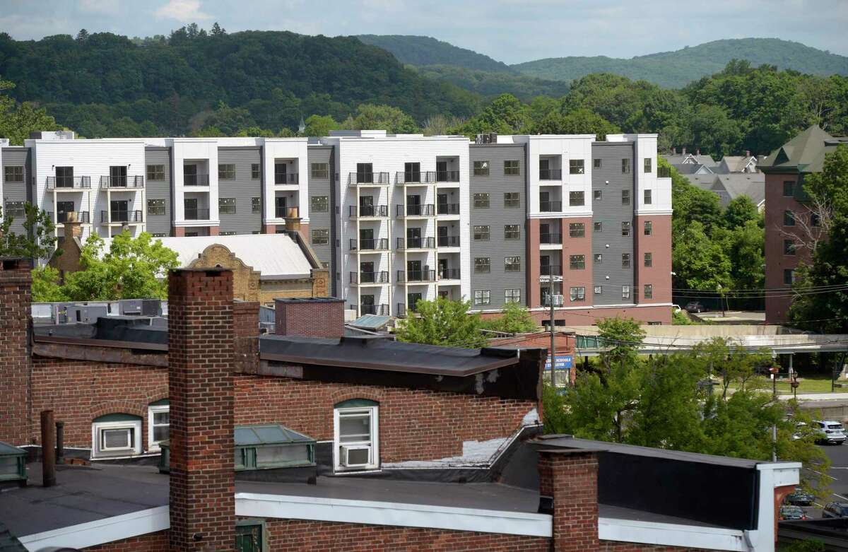 New apartments under construction in downtown Danbury.