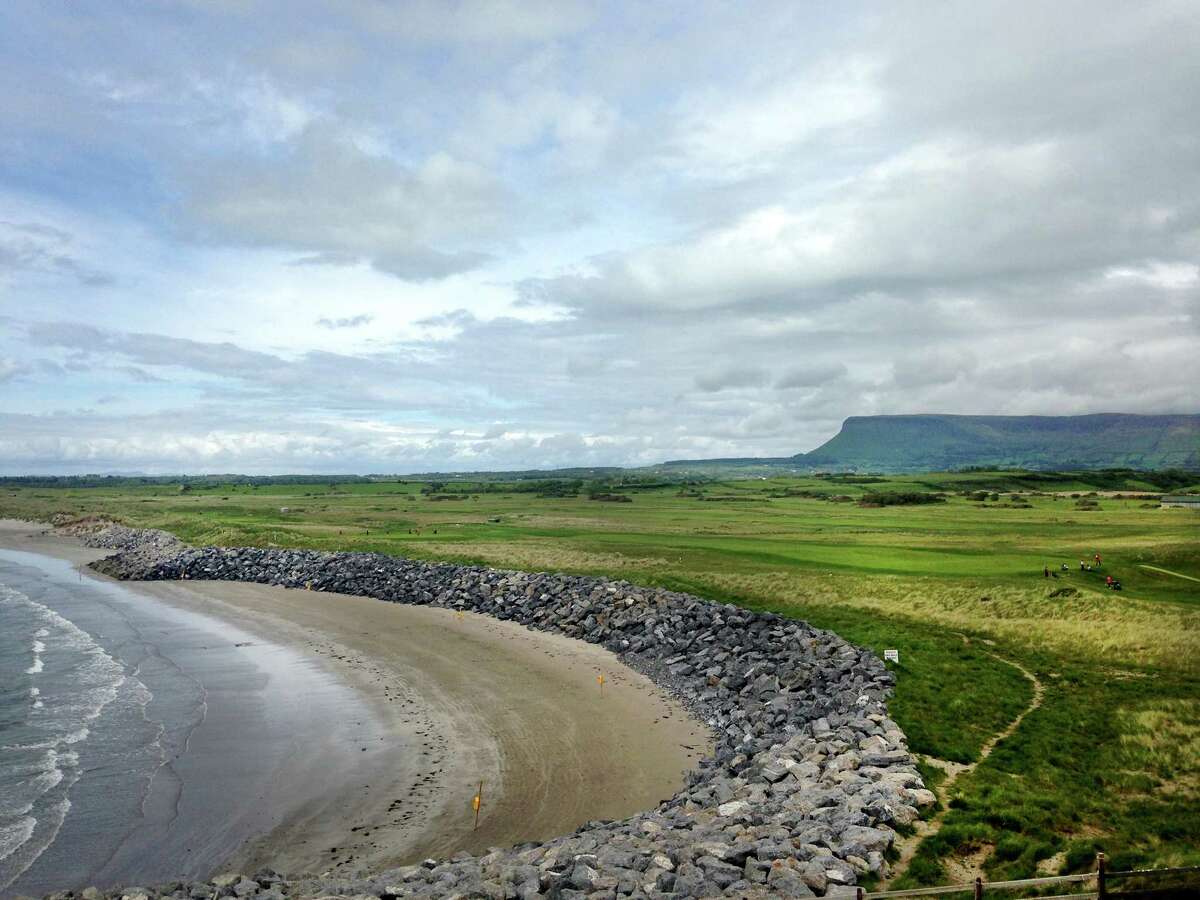 Rosses Point Beach, on the peninsula that hooks over the north side of Sligo Harbor in Ireland's Yeats country.