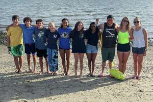 Trumbull club takes on Swim Across the Sound