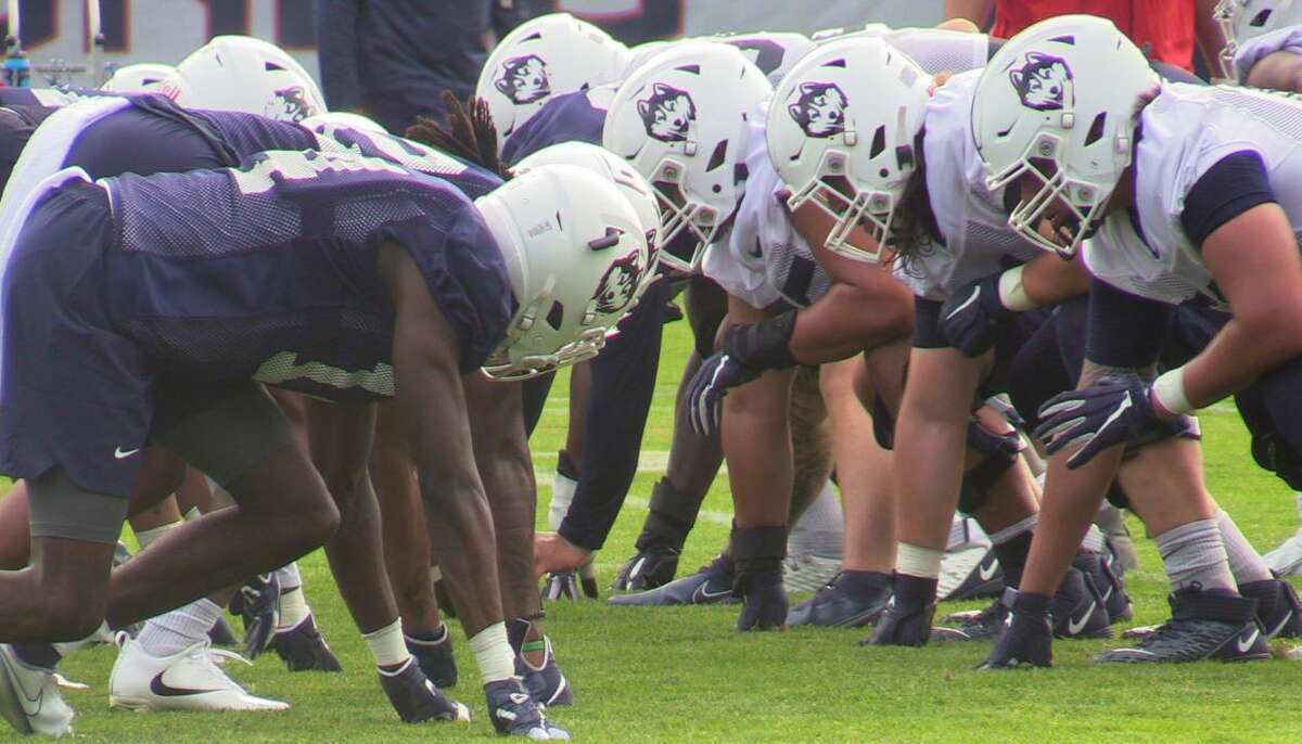 UConn football coach Jim Mora brings passion to his first fall practice ‘It is freaking awesome’