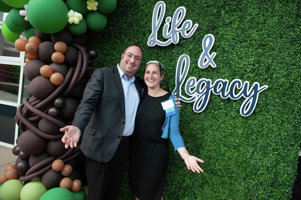 Rabbi Tuvia Brander and Miriam Brander, of West Hartford, celebrate their legacy commitment to Greater Hartford’s Jewish community at the Jewish Community Foundation’s Life and Legacy celebration on June 12.