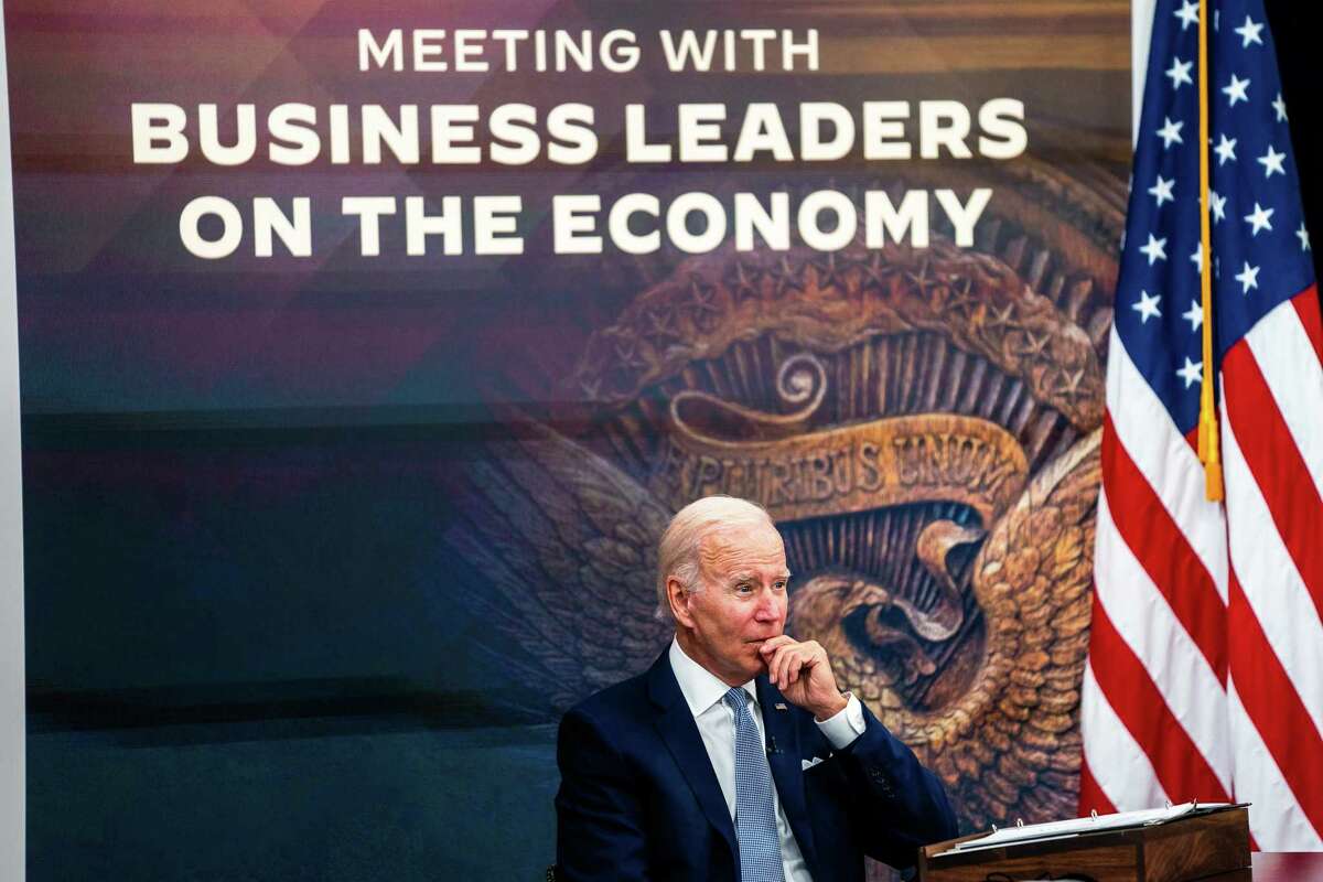 President Joe Biden speaks July 28 during a meeting with CEOs on the economy.