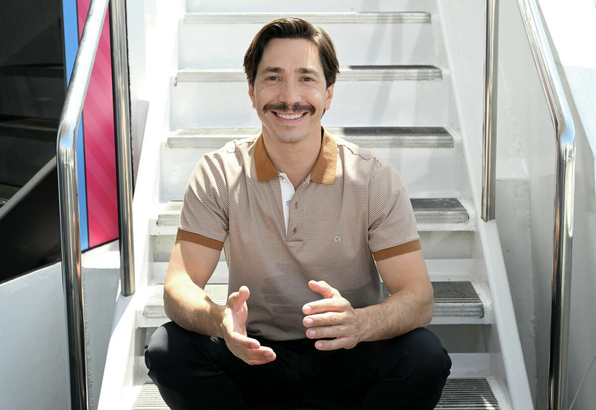 Justin Long visits the #IMDboat At San Diego Comic-Con 2022: Day Three on The IMDb Yacht on July 23, 2022 in San Diego, California.