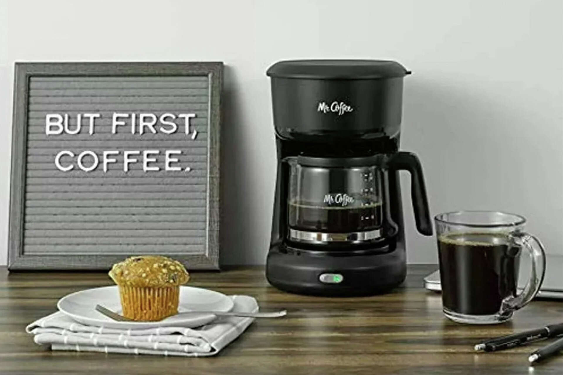 This Mr. Coffee mini brewer is only $15 on Amazon