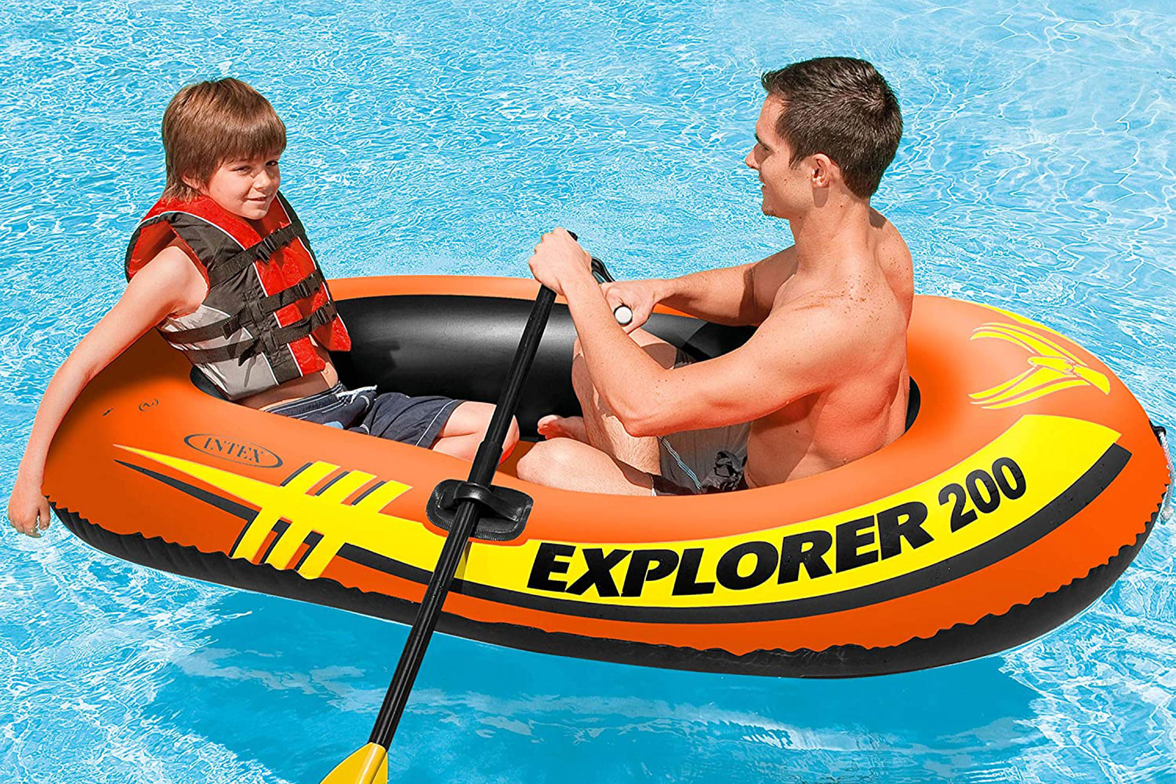 Navigați în timpul verii cu această barcă gonflabilă de 12 USD pentru 2 persoane