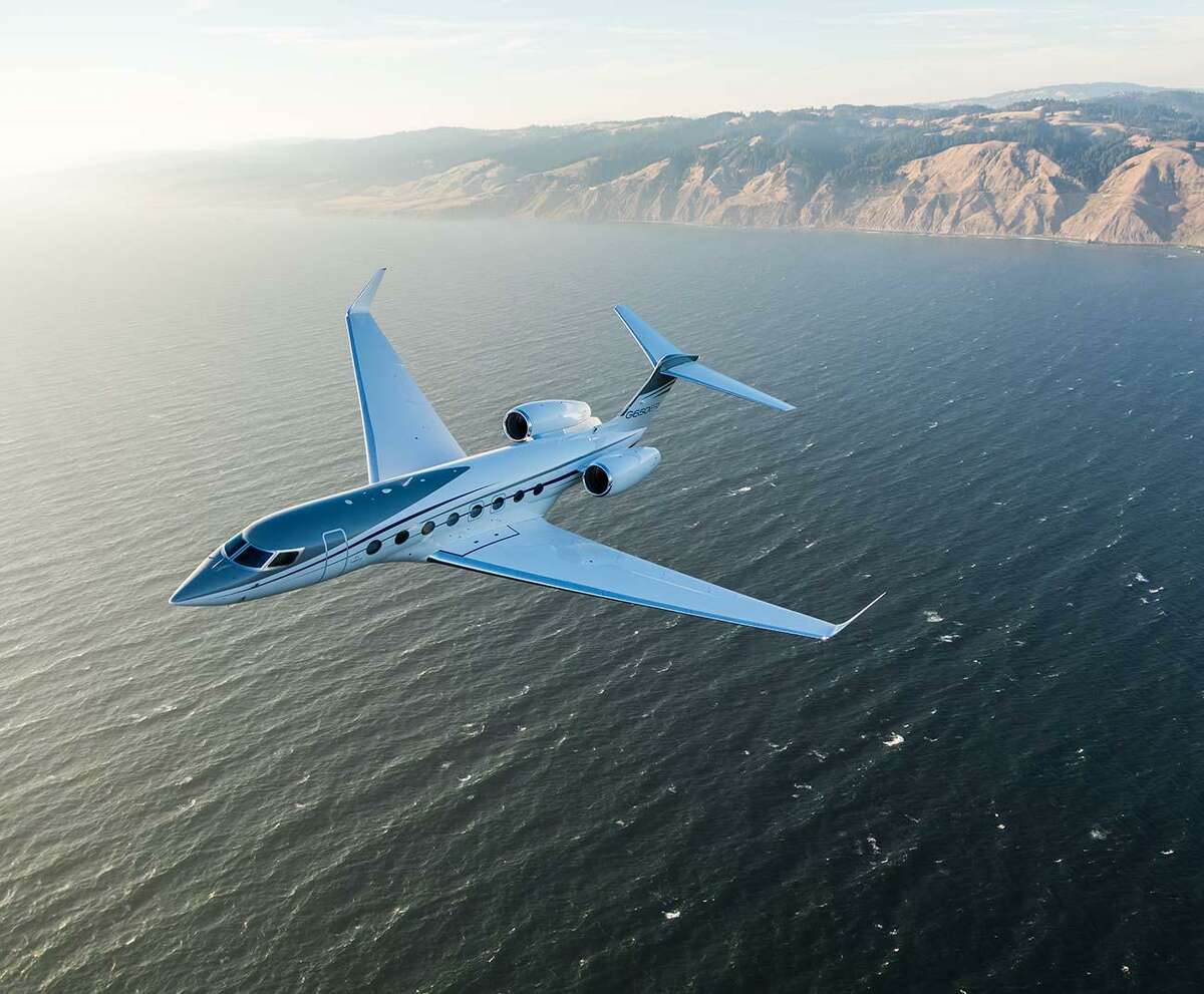 Elon Musk’s private airplane, a Gulfstream 650ER like the one in this image, could be landing on the business mogul’s private airport runways near Austin in the future.